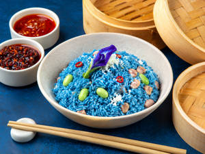 Truffle Blue Pea Rice With Organic Edamame Bean