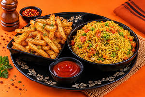 Loaded Veggie Maggi & Fries Meal