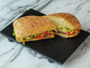 Grilled Vegetables & Pesto Sandwich