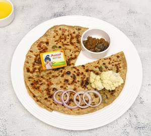 2 Pc Aloo Paratha With Amul Butter