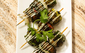 Mediterranean Mushroom Shashlik (V)