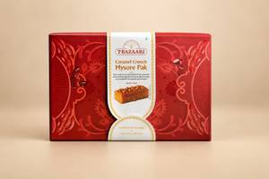 Caramel Crunch Mysore Pak (Box of 12 Pieces)