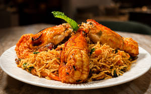 Afgani Jumboo Prawns Biriyani