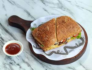 Grilled Pulled Chicken Sandwich