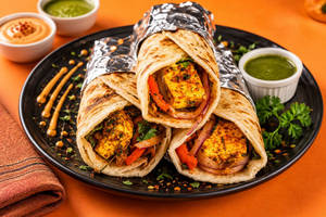 Dhaba Street-style Paneer Masala Kathi Roll | Chatpata Onion