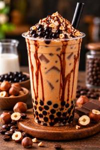 Hazel Hut Coffee Boba Milk