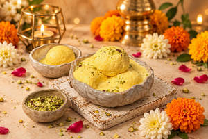 Kesar Rasmalai [Fasting]