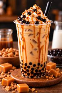 Butterscotch Coffee Boba Milk