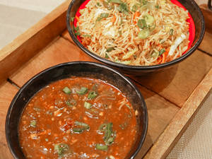 Veg Manchurian Fried Rice
