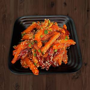 Honey chilli potato