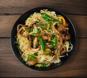 Mushroom chilli noodles