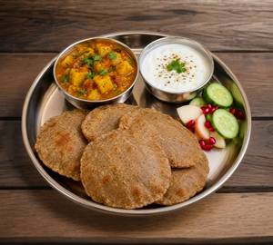 Navratri Special (500G Aalu Sabzi+100G Dahi +4 Kuttu Poori