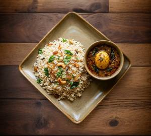 Ghee Rice With Egg Curry