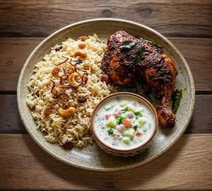 Ghee Rice With Vizhinjiyam Chicken