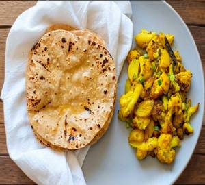 Aalu Gobhi Ki Bhujiya 6pic roti
