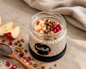 Pomo Apple Fruit Chia Pudding (Protein, Fibre, Vegan)