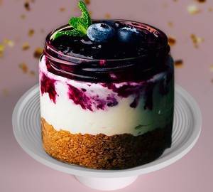 Blueberry Cheesecake Jar cake