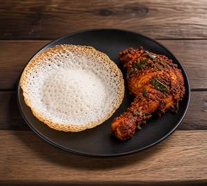 Appam With Vizhinjiyam Chicken