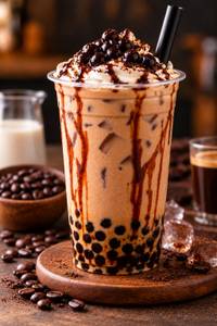 Cold Coffee Boba Milk