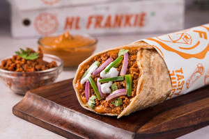Amritsari Soya Keema Frankie In Whole Wheat Lachha Paratha (protein Rich)