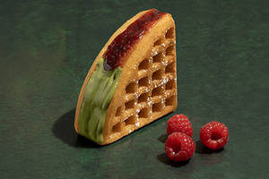 Berry Matcha Waffle