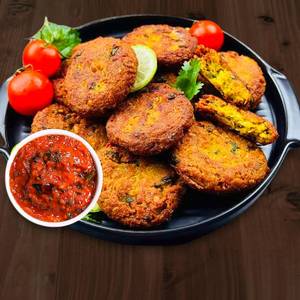 Chicken Shaami Kabab 10 Piece + Tomato Chutney