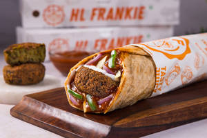 Hara Bhara Kebab Frankie In Whole Wheat Lachha Paratha