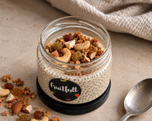 Roasted Dry Fruit Chia Pudding (High Protein )