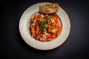 Vegetables Pasta In Red Sauce