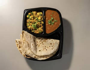 Paneer Bhurji ,Rajma & 3 Tawa Butter Roti