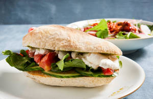 Tomato Pesto And Mozza Sandwich (vegan Possible)
