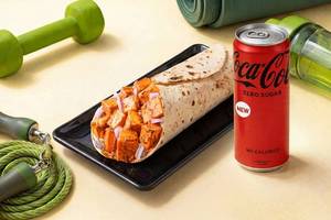 High Protein Paneer Tikka Wrap (Protein 20g) + Coke Zero