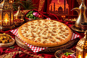 Chicken Seekh Kebab Pizza