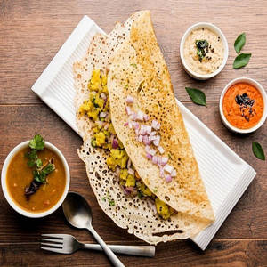 Rava Onion Masala Dosa