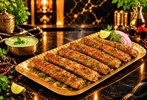 Peshawri Chicken Seekh Kebab (4 Pcs)
