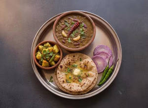 Rajma , Jeera Aloo & 3 Tawa Butter Roti