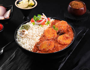 Punjabi Dum Aloo [Steamed Rice] Bowl.