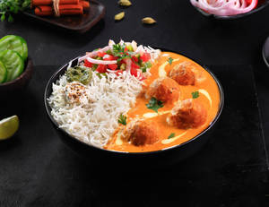 Lucky Da Malai Kofta [Steamed Rice] Bowl.
