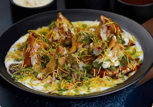 Dahi Samosa Chaat.