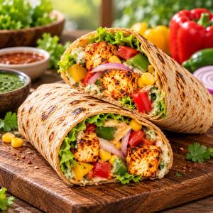 Tandoori Paneer Tikka Wrap