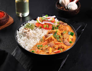 Ludhiana Subz Lababdar [Steamed Rice] Bowl.