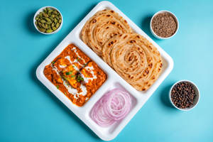 Paneer Tikka Masala Lachha Paratha (2 Pcs) Bowl