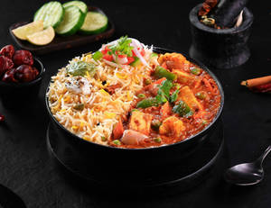 Patiala Subz Kadhai [Masala Rice] Bowl.