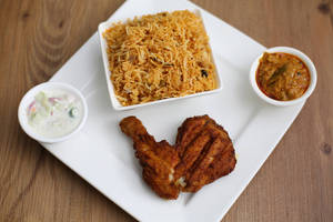 Biryani Rice With Tandoori Chicken Combo