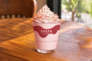 Romantic Strawberry & Cream Frappe