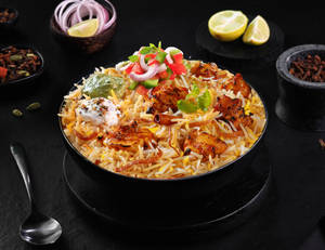 Classic Chicken Tikka Biryani Bowl.