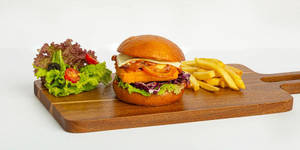 Crispy Cottage Cheese Burger