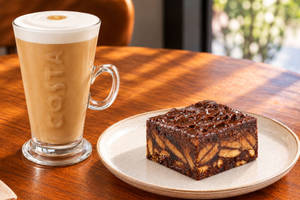 Cafe Latte- Small & Chocolate Truffle Slice