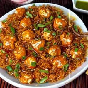 Chicken Manchurian Fried Rice