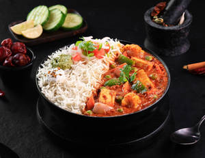 Patiala Subz Kadhai [Steamed Rice] Bowl.